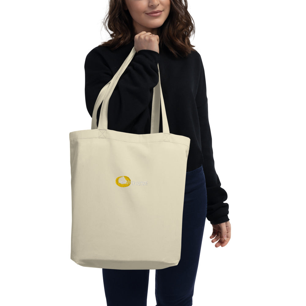 Happier Outside Tote Bag by Ecoconscious